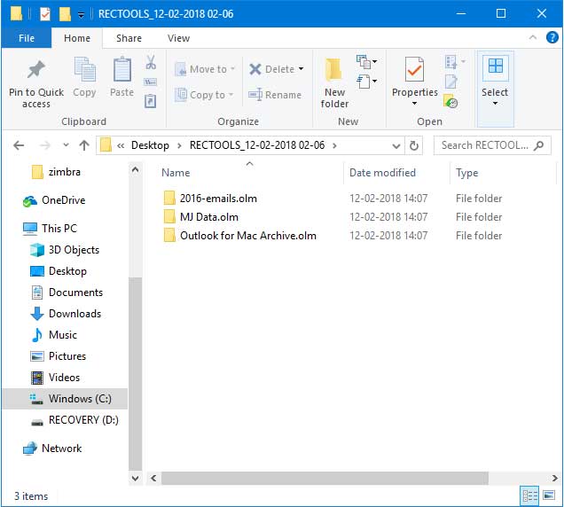 Importing an .ics calendar into outlook for mac